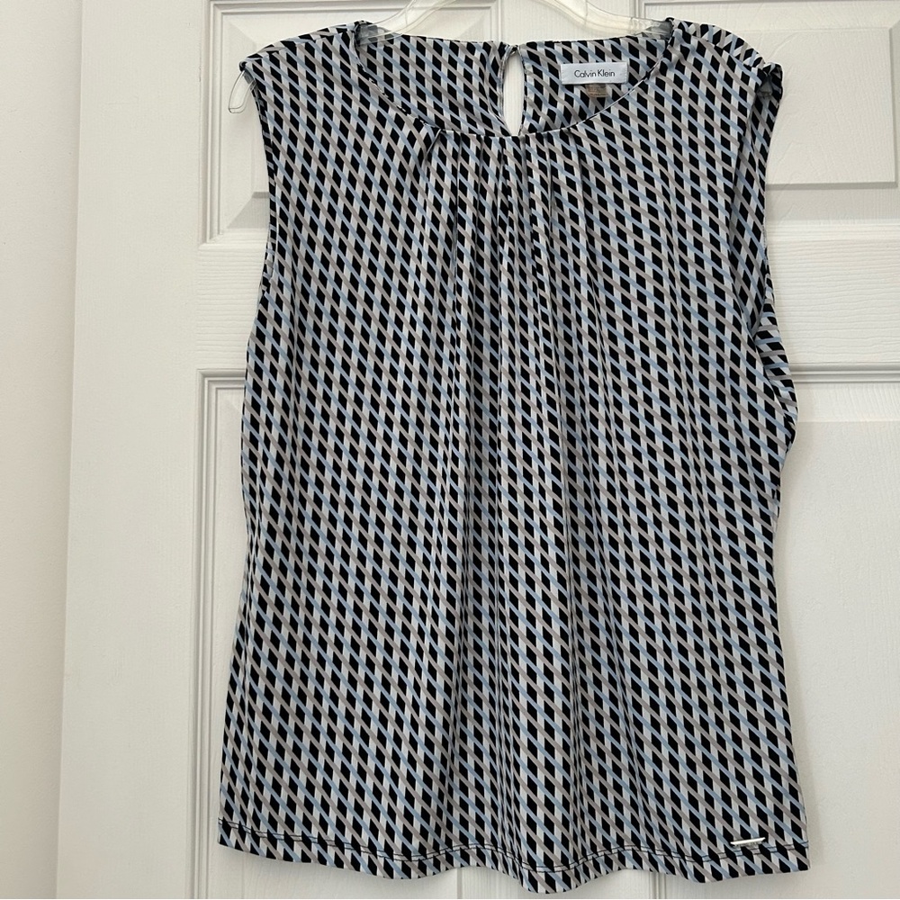 EUC Calvin Klein Sleeveless Career Dressy Blouse